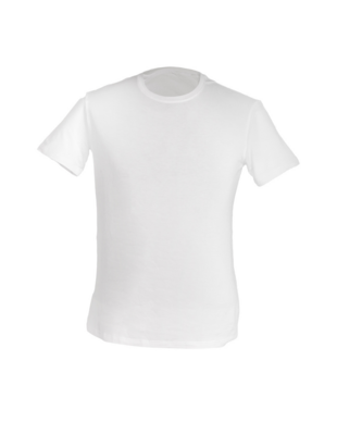 White T-shirt with Round Neckline