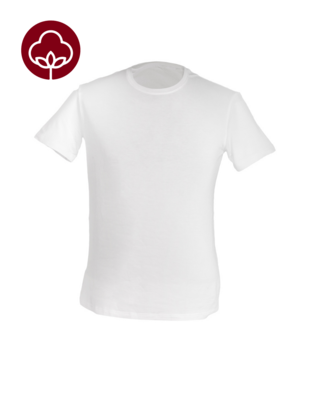 White T-shirt Round Neckline
